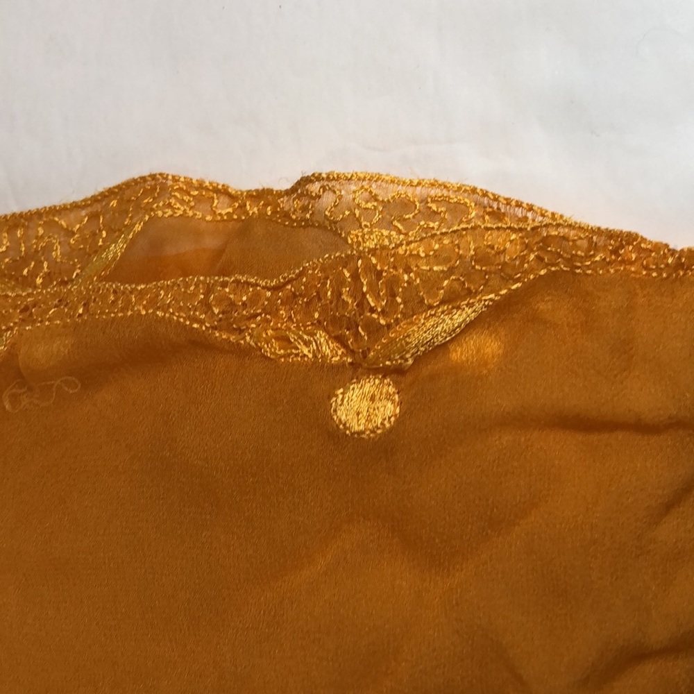 Yellow Decorative Polyester Scarf - One Size View 3